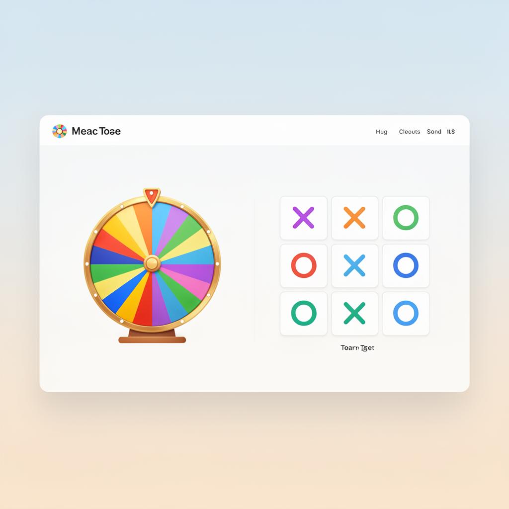 Wheel Spin & Tic-Tac-Toe